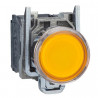 Poussoir lumineux 230V - LED Harmony XB4 - 1F+1O - Ø22